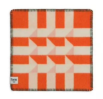 KVAM Orange/hvit Sitteunderlag