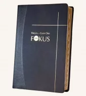 Bibelen Guds Ord FOKUS skifergrå kunstskinn m/reg