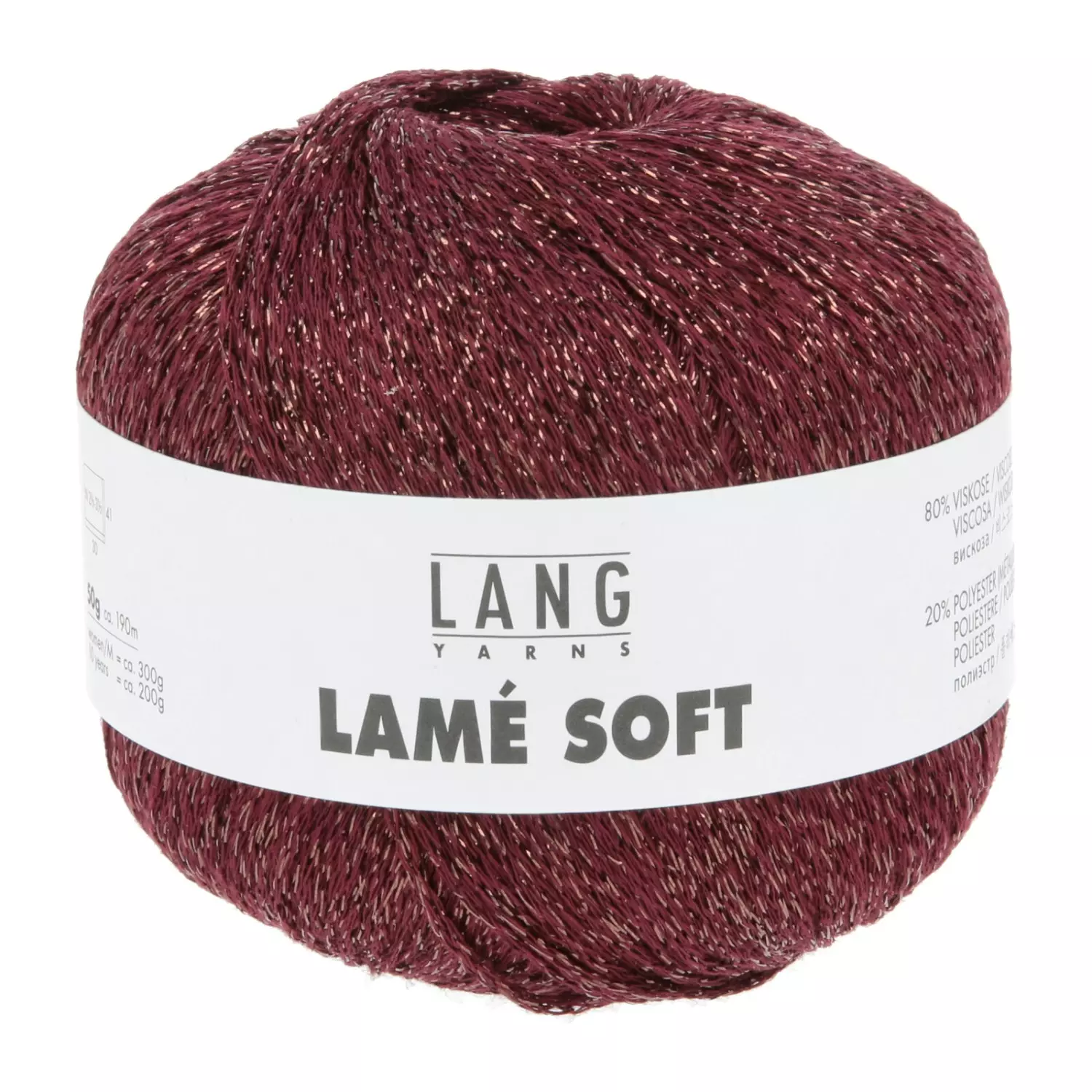 LAMÉ SOFT 66 Burgunder