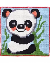 PANDA Broderi 25x25 cm