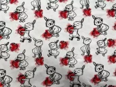 MY AND MY STRAWBERRIES Mummi Jerseystoff