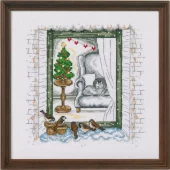 VINTERVINDU Bilde 24x24 cm