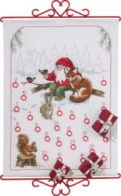 JULENISS M/SKOGENS DYR Julekalender  32x43 cm