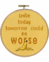 SMILE TODAY... Bilde Ø15 cm