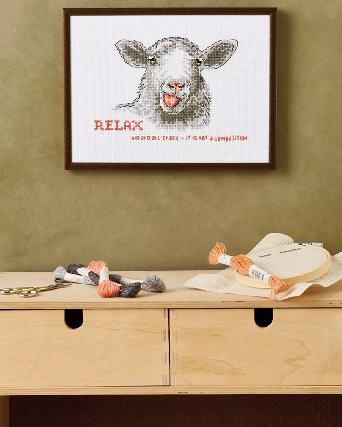 RELAX We are all crazy Bilde 24x18 cm