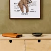EAT SLEEP BE HAPPY Bilde 24x18 cm
