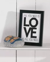 LOVE is all you need Bilde 9x14 cm