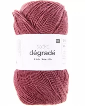 DÉGRADÉ Socks 4-ply  002 Burgundy