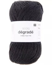 DÉGRADÉ Socks 4-ply  008 Black