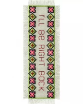 I'LL BE RIGHT BACK Bokmerke 7x22 cm