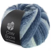 COSY SOCKS Soft Stripes  106 Blåtoner