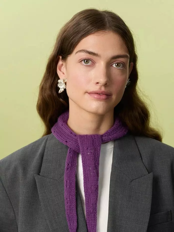 Miu Pointelle Scarf 2607-1 SG
