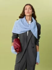 Miu Pointelle Shawl 2607-3 SG