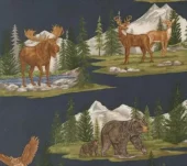 MIDNIGHT LANDSCAPE Quiltestoff