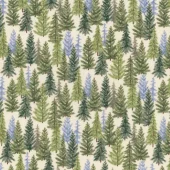 GREEN PINE TREES Quiltestoff