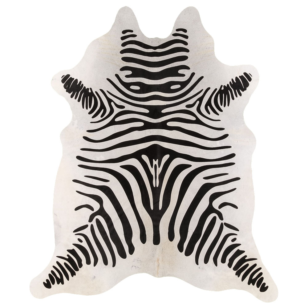 Zebra kuskinn sort/hvit