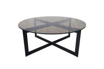 Alexandria Glassbord Bronce Ø100