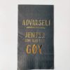 Serviett «Advarsel! Jenter Som Har Det Gøy» 33×40 Cm Sort