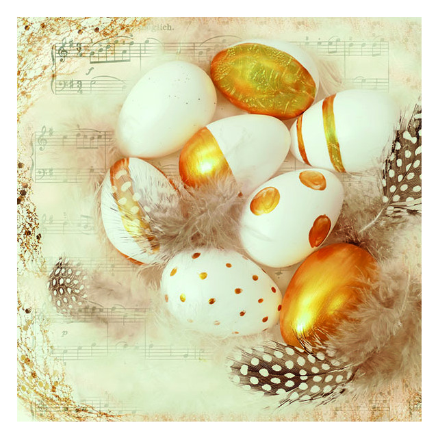Serviett Lunsj Golden Eggs