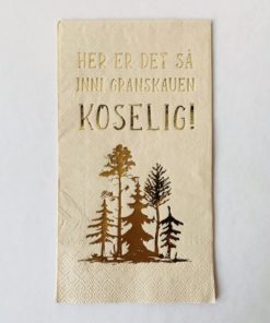 Serviett Inn I Granskauen Koselig 33×40 Cm Bambus