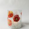 Lysglass Valmuer 9×10 Cm