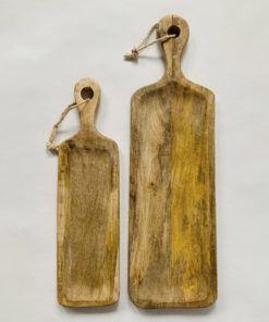Trefjøl/Brett med håndtak 15×54 Cm.