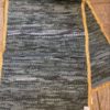 Rye Resirkulert Skinn 60×160 Cm Blå med jutekant