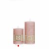 Kubbelys 100% Stearin 7x10 Pudder Rosa