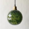 Lampe Mosaikk Grønn D:19cm/2m Ledning