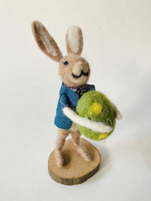 Tovet Kaningutt M Egg H 19 Cm