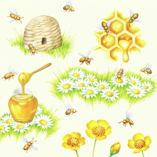 Napkin Lunsj Bees