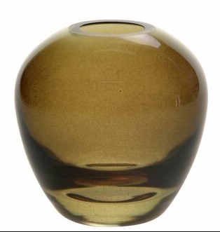 EDELWEISS Loke Vase , grønn 8x8cm
