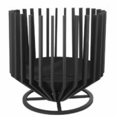 GUS DESIGN Eldstad, matt svart 60x60cm