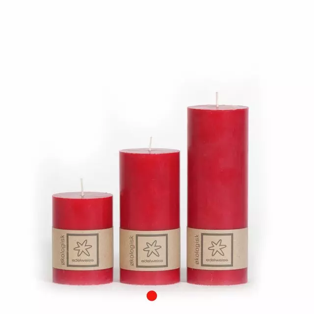 Edelweiss Kubbelys 100% Stearin 7x15 Bordeaux