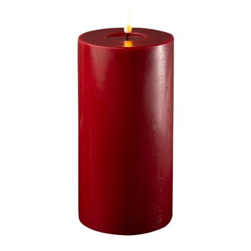 DeluxeHomeart Bordeaux Røde Kubbelys LED 10 x 20 cm