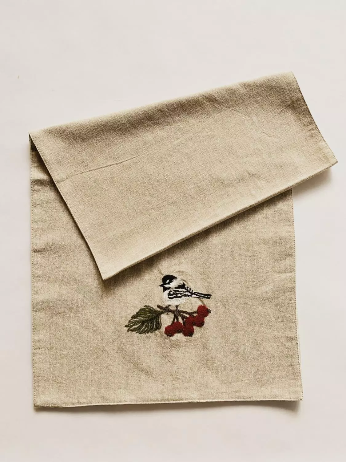 Trend Design Løper 40×140 Cm Fugl Med Røde Bær