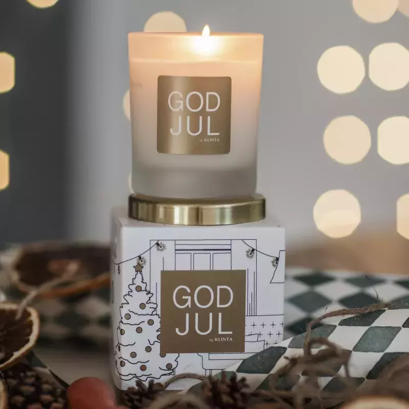 Klinta Duftlys - Lukt av Jul - Appelsin & Kryddernellik