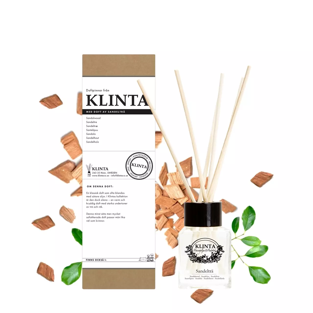 KLINTA Duftpinner Sandelträ - 50ML