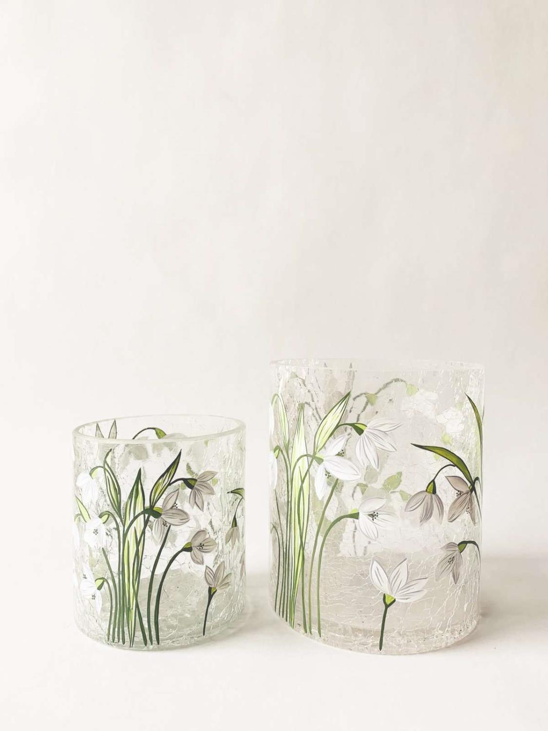 Trend Design Lysglass med Snøklokker, 10cm
