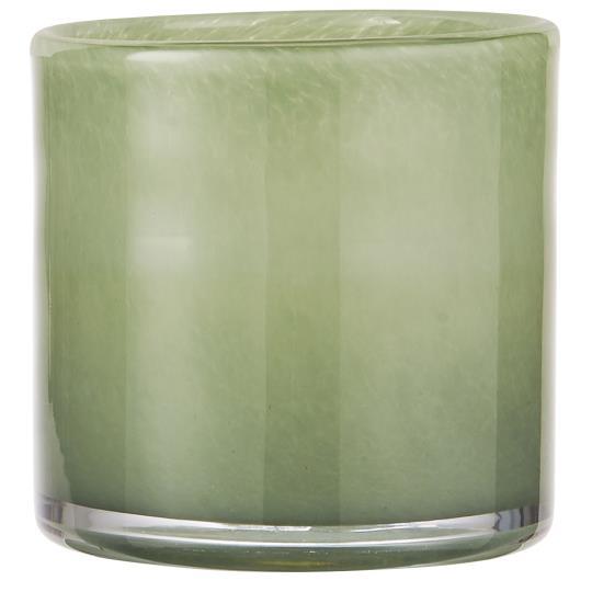 Ib Laursen Telysholder Venecia gennomfarget grønt glas