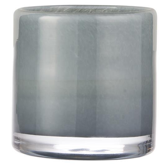 Ib Laursen Telysholder Venecia gennomfarget lyseblått glas