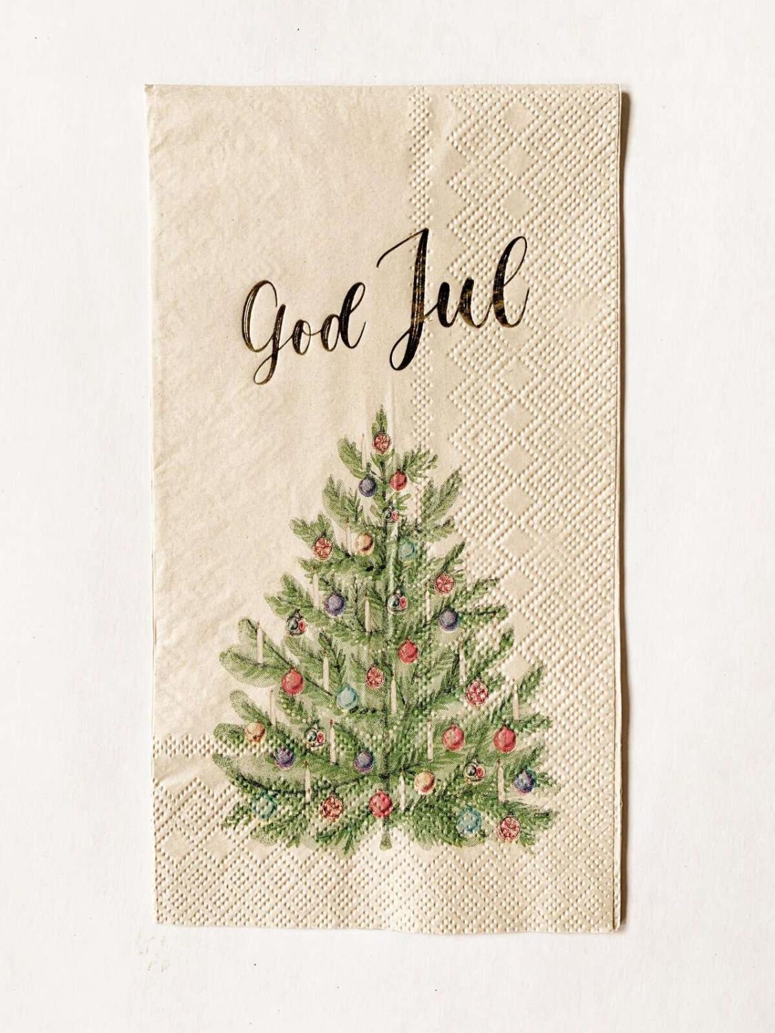 Trend Design Serviett Juletre "God Jul"