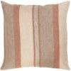 Ib Laursen Putetrekk beige m/brune og ruststriper 50x50cm