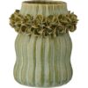 IB Laursen Vase glasert Hortensia støvet grønn