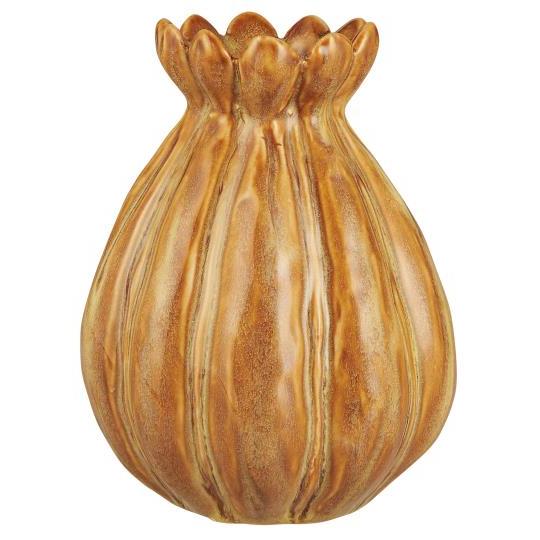 IB Laursen Vase m/ujevne riller leire
