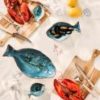 IB Laursen Skål Ocean Blå mini fisk formet