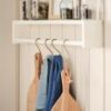 IB Laursen Hylle m/forkant + vendbar til hylle m/tverrstang under