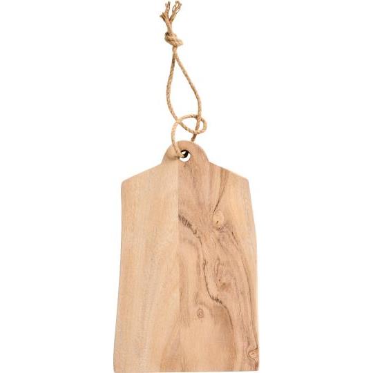IB Laursen Skjærebrett m/jutesnor uten kanter, akasietre