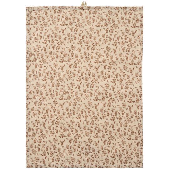 IB Laursen "Caroline" Kjøkkenhåndkle m/brun sopp