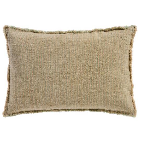 Ib Laursen Putetrekk, Natur m/smale støvgrønne striper 40x60cm